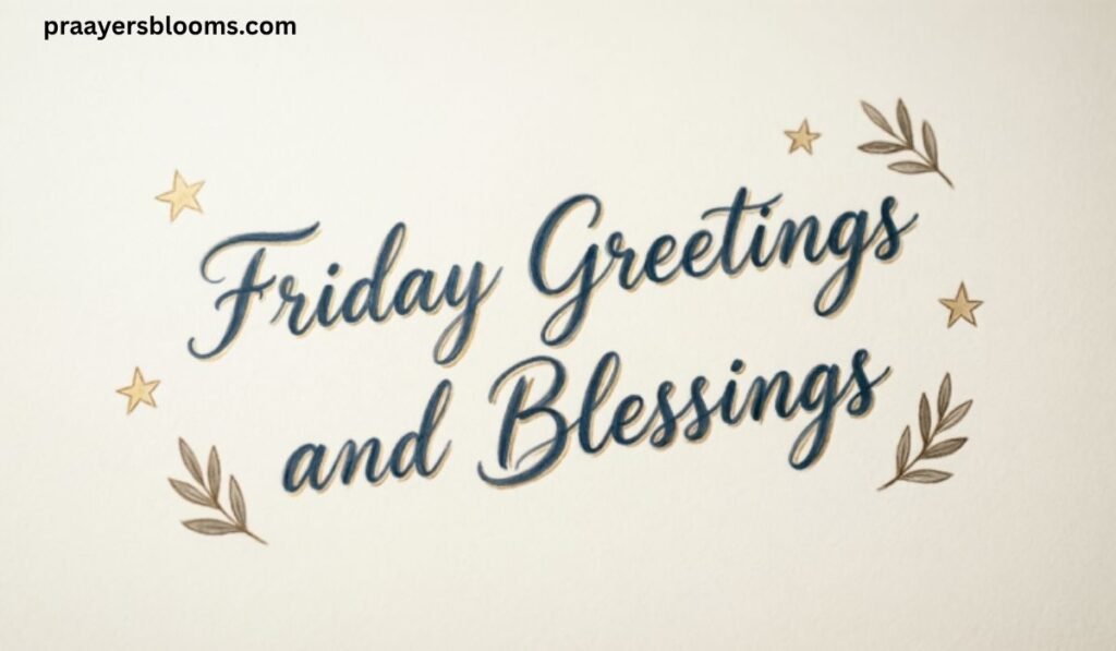 Friday Greetings and Blessings