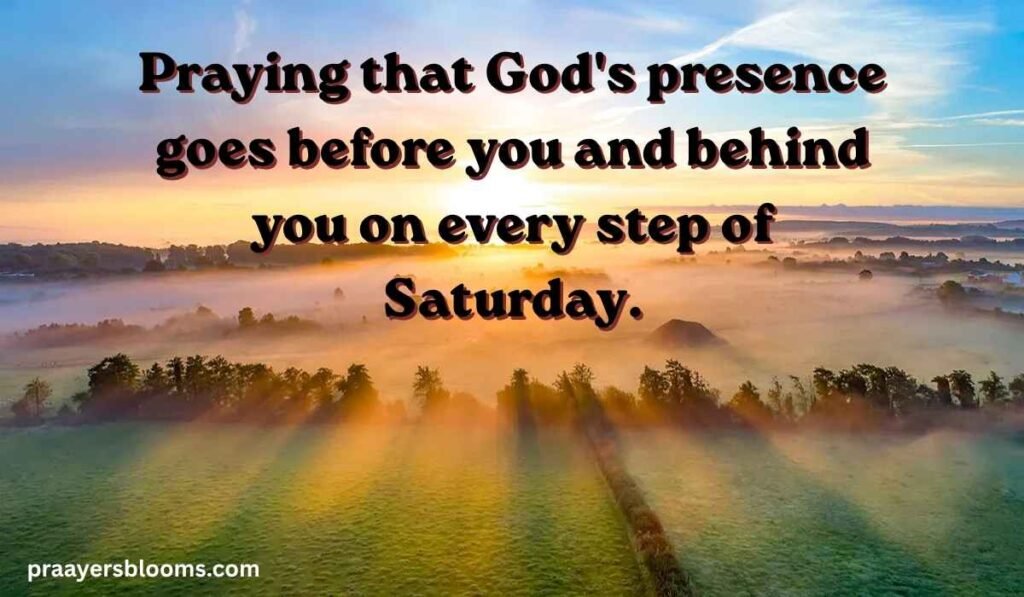 Good Morning Saturday Blessings and Prayers