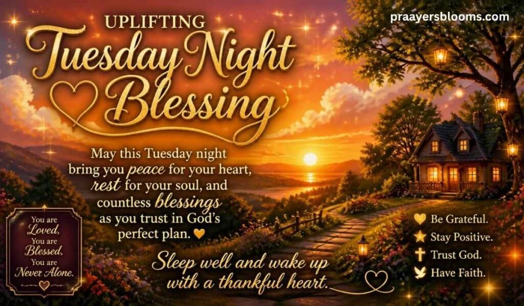 Uplifting Tuesday Night Blessing Messages