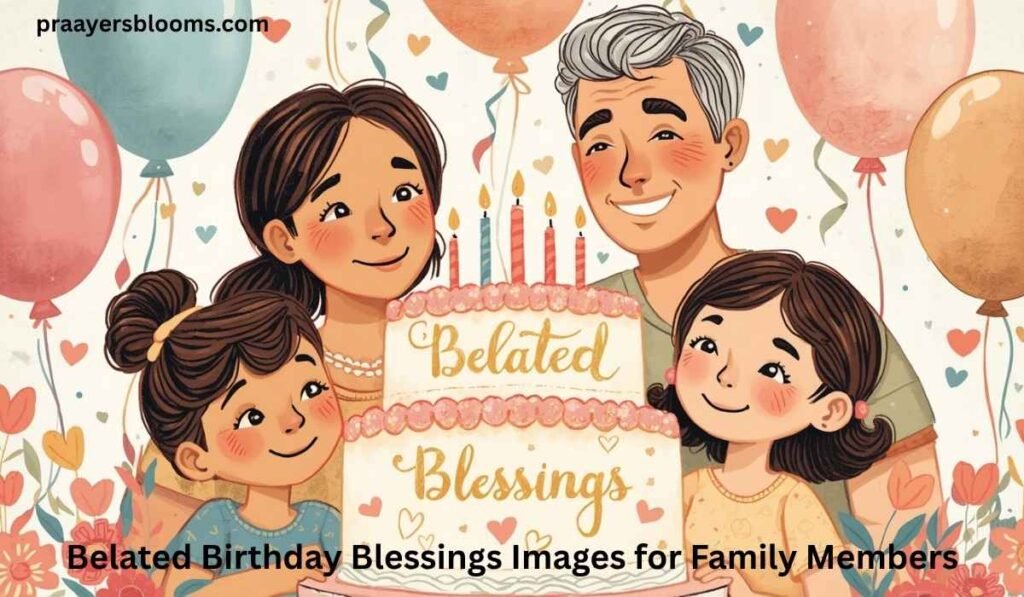 Belated Birthday Blessings Images for Family Members