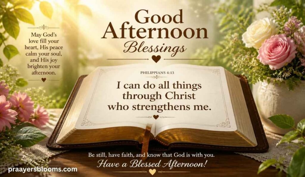 Good Afternoon Blessings Bible Verse