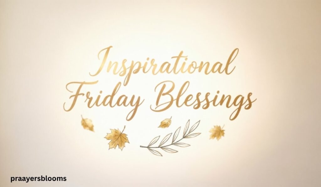 Inspirational Friday Blessings