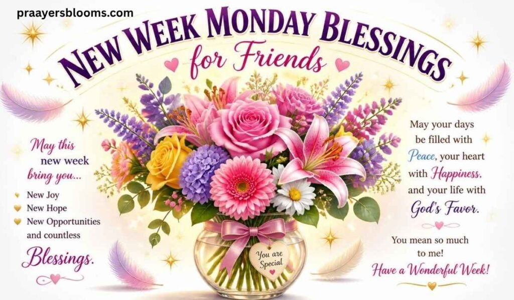 New Week Monday Blessings for Friends