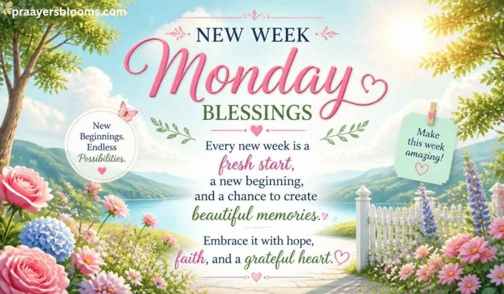 New Week Monday Blessings Quotes
