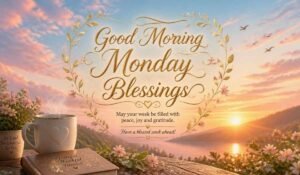 Good Morning Monday blessings