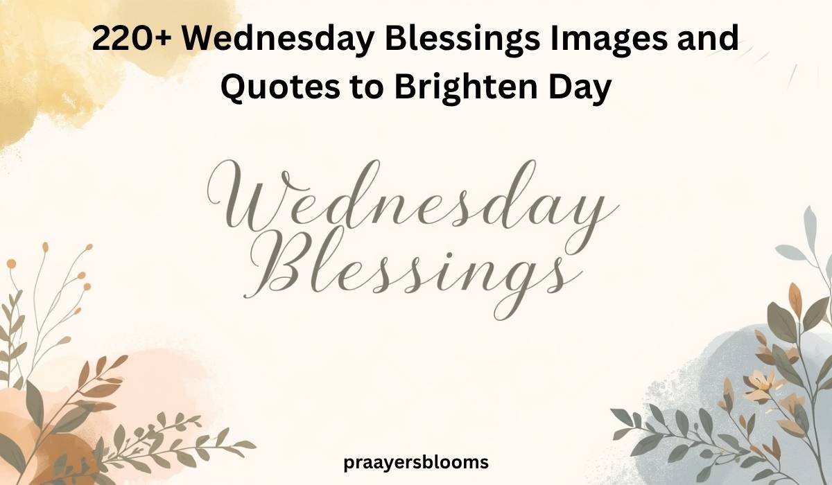 Wednesday Blessings Images
